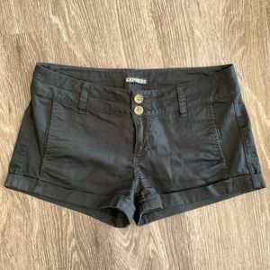 Express preppy black chino shorts - size 4
